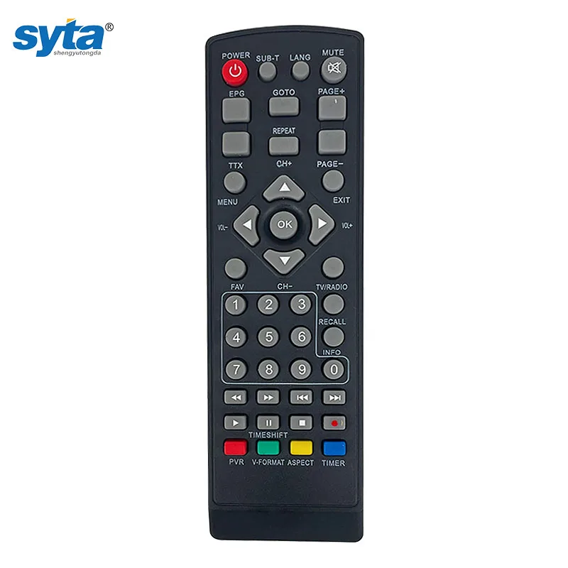 SYTA Indonesia 168mm  DVB T2 Stb  Remotes  for DVB-T2 Set Top Box remote control