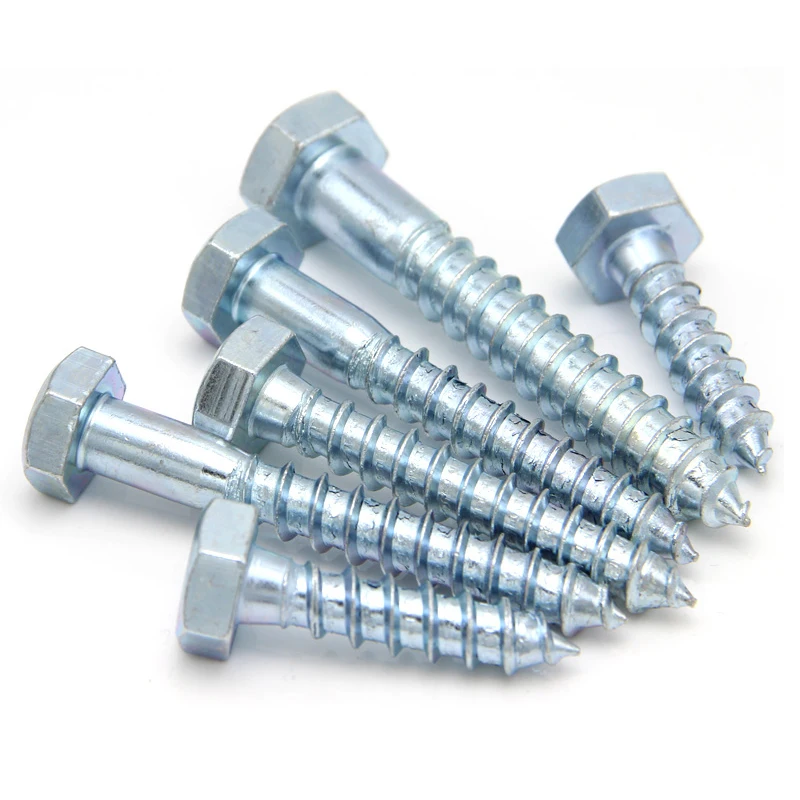 M10 Bulk Packing Din571 Zinc Plated Carbon Steel Bugle Head Phosphating Set Hex Stainless Steel Wood Screws