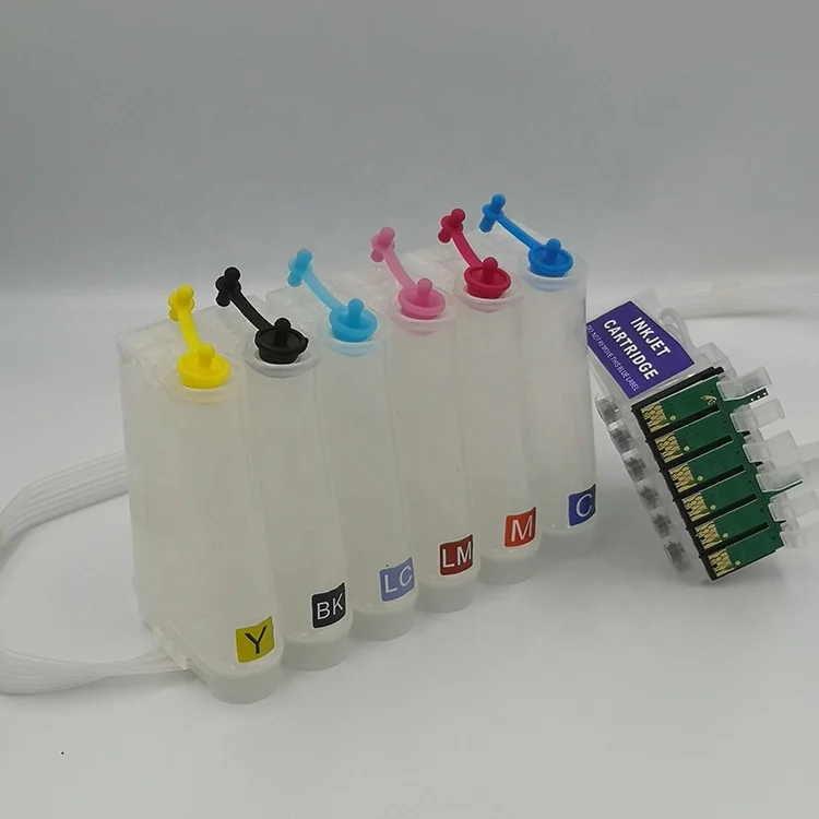 T0491-T0496 Continuous Ink Supply System Ciss For Epson R230 R210 R310 R350 RX510 RX630 Printer Ink Cis With ARC Chip