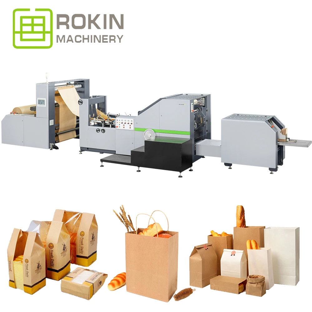 Bag bottom drawer Making Machine Fully Automatic Roll fed Feeding cheap latest Paper Bag Making Machine for Shopping Bags