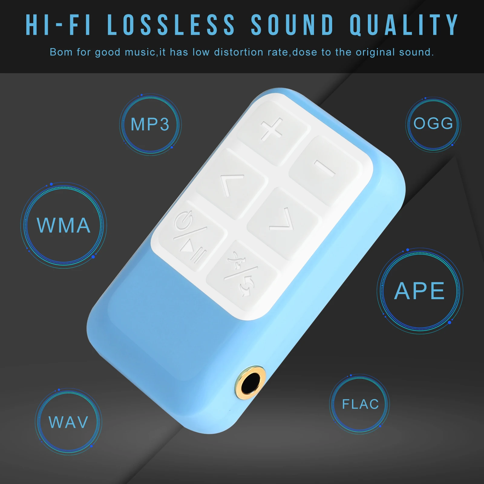 X18 Fashion Portable Mini Clip MP3 Player Sports Music Player HiFi MP3 Walkman for Study Class