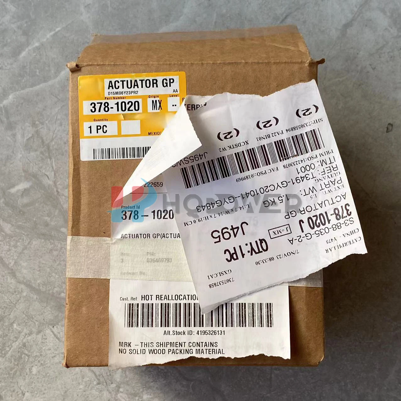 Construction Excavator 378-1020 engine parts 242D3 246D3 289D3 ACTUATOR GP 3781020 For Caterpillar