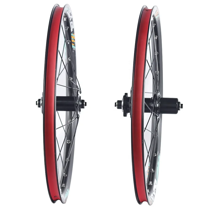 RXR 20 inch 406 Mountain Bike Wheels 20' MTB Bicycle hubs 24Holes Disc Brake 7/11 Speed front 2 rear 5 bearings Alloy Wheelset