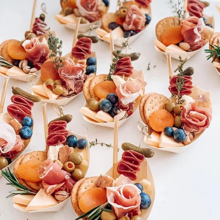 Shende Custom Biodegradable Disposable Wood sushi Serving Boat For Party