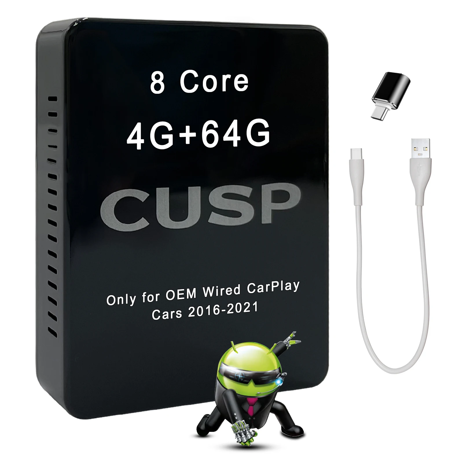 CUSP 8 Core USB Dongle Android Box Auto Car Radio GPS Stereo WIFI Multimedia Player 2+16GB / 4+64GB Plug and Play CarPlay