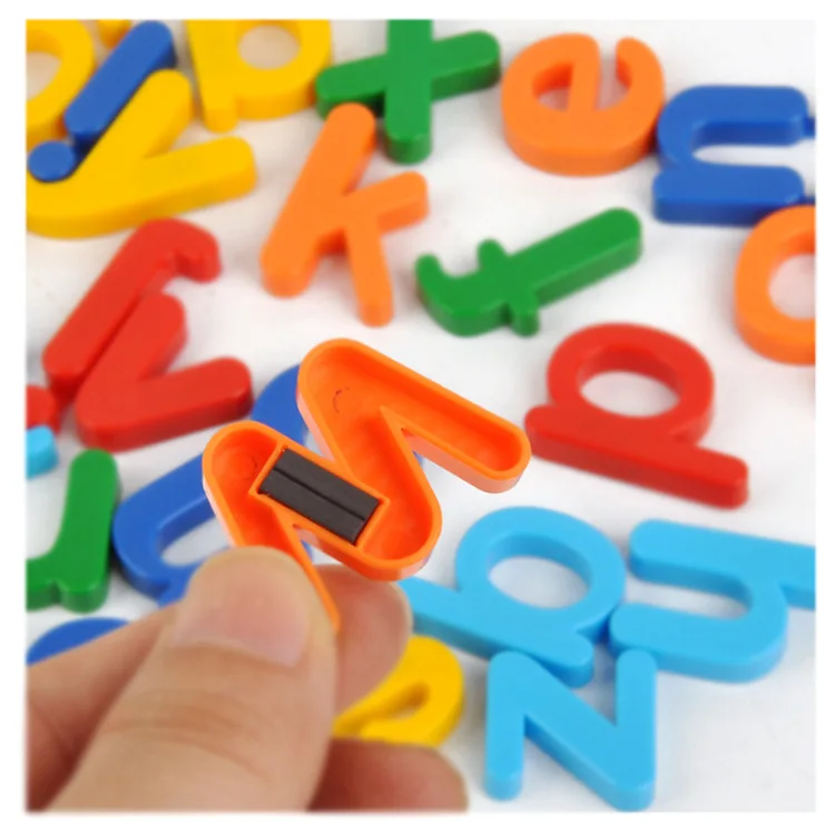 Magnetic numbers Montessori Alphabet Letter abc shape Home Learning Preschool Education Wholesale Montessori Toy Fridge Magnets