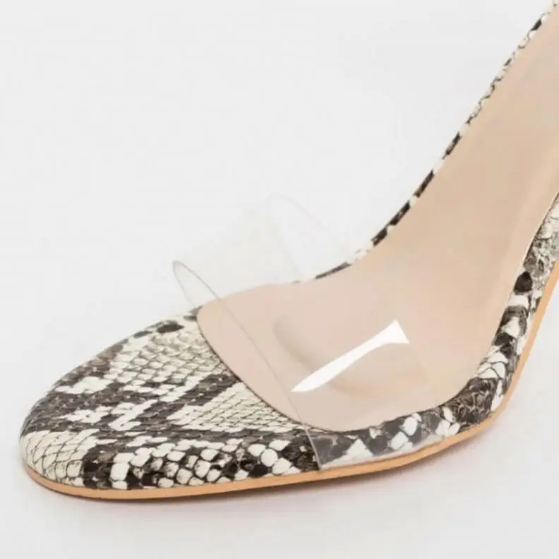 
Big size sexy snake print Lady dress shoes women high heel shoes for party fashionable high heels 