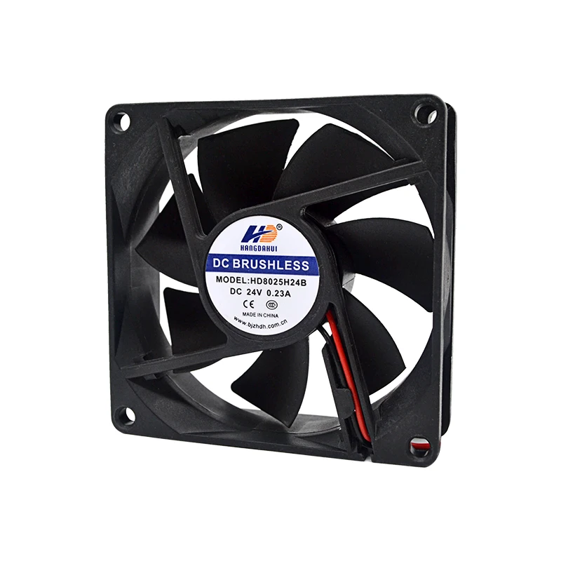 Hangdahui 80x80x25mm 4 pin pwm 80x80 axial fan cooling dc brushless axial fan 80*25mm axial cooling fan