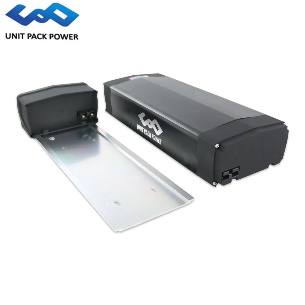 Germany stock 48v 20ah Black Rear Rack Ebike Battery with Rear Rack NMC rechargeable e bike battery