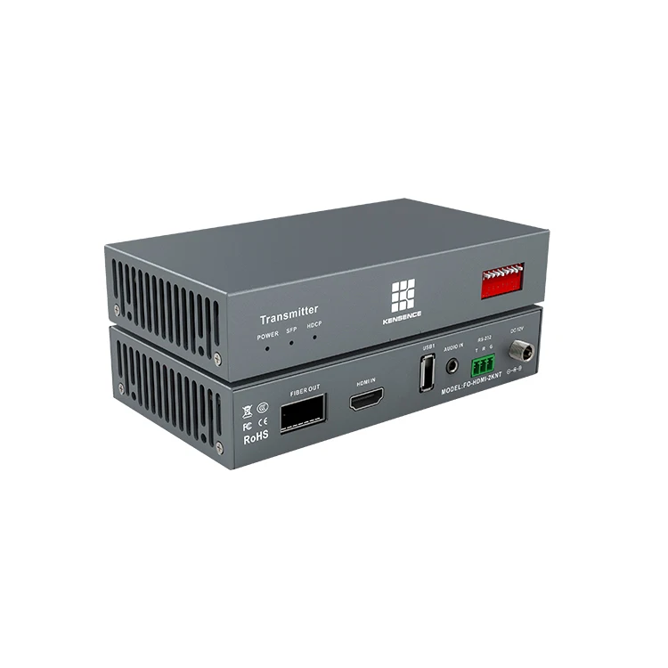 HD Video HDMI IR KVM Fiber Extender Over Fiber RS232 4K60Hz 1080P Fiber Optic Video HDMI Extender 2KM With KVM