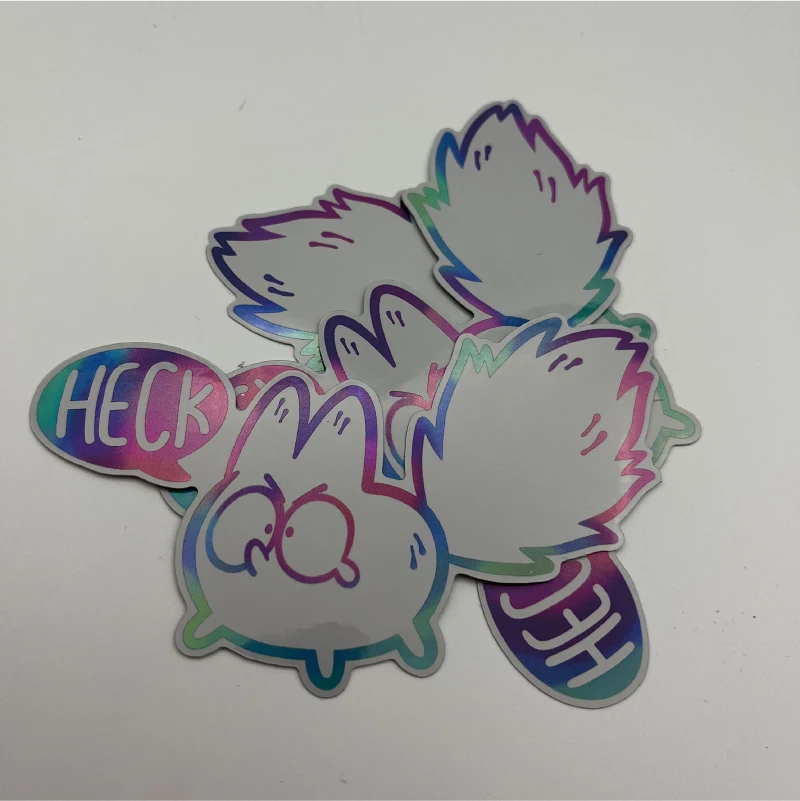 Custom Adhesive Print Company Logo Waterproof Vinyl PVC Die Cut Hologram Stickers Label