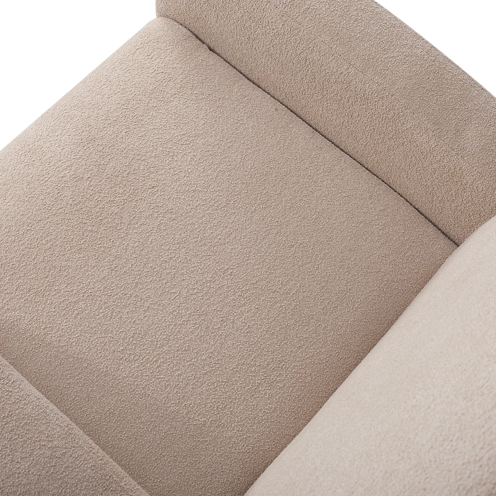 Sans Modern Luxury Fabric Manual Swivel Glider Rocking Chair Recliner