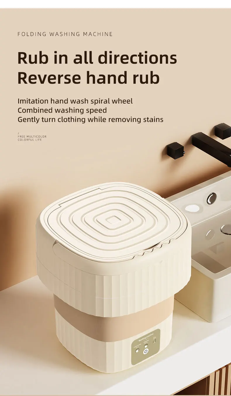 DP4 China Small washing machine foldable socks underwear household portable washing machine fully automatic washing machine