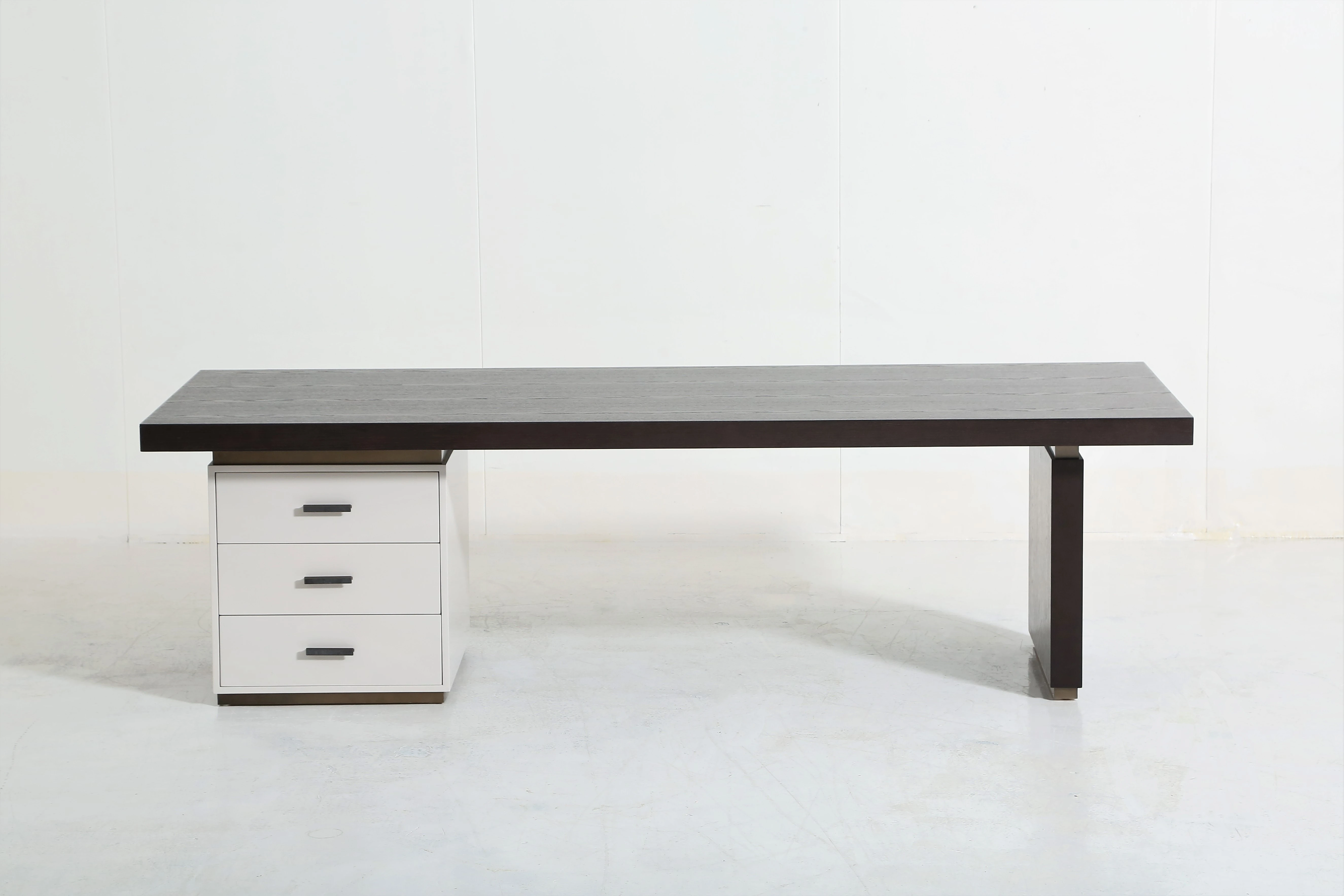 recycled pine Home designer Rectangular metal legs sheet table modern simple for villa hotel homestay dining coffee area table