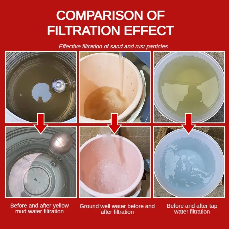 Commercial Water Filter 5000L/H Whole House Water purifier 304 Stainless Steel Housing filter Washable Uf PVC Membrane