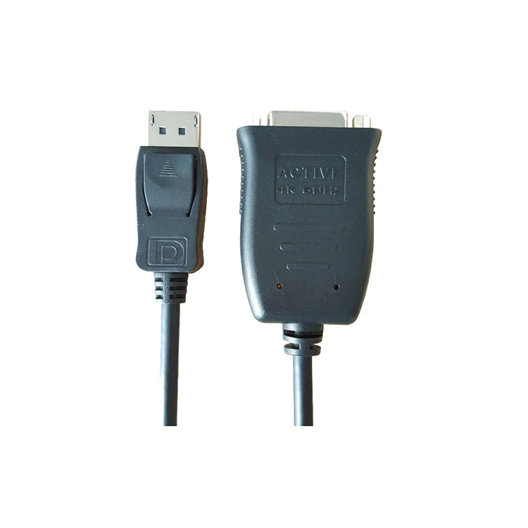 
Hot Selling Pvc Jacket 4K 60Hz Black Male-Female Displayport To Dvi Active Adapter 