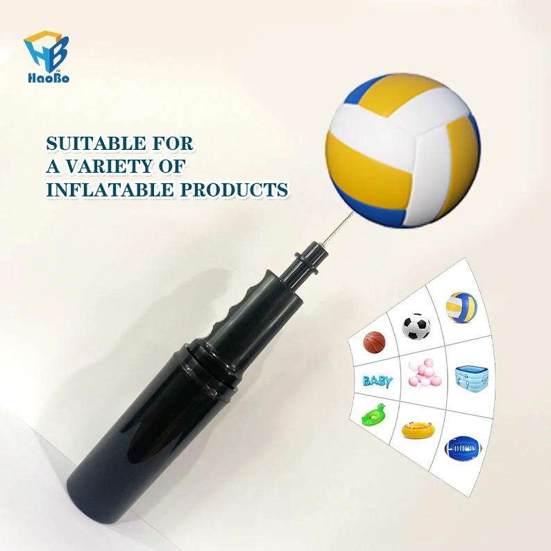 Popular 9 inch black multi-function hand pump, basketball pump inflatable toy ball and other manual balloon pump