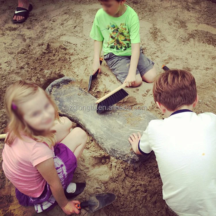Kids Game Park Digging For Dinosaur Bones At Amusement Park