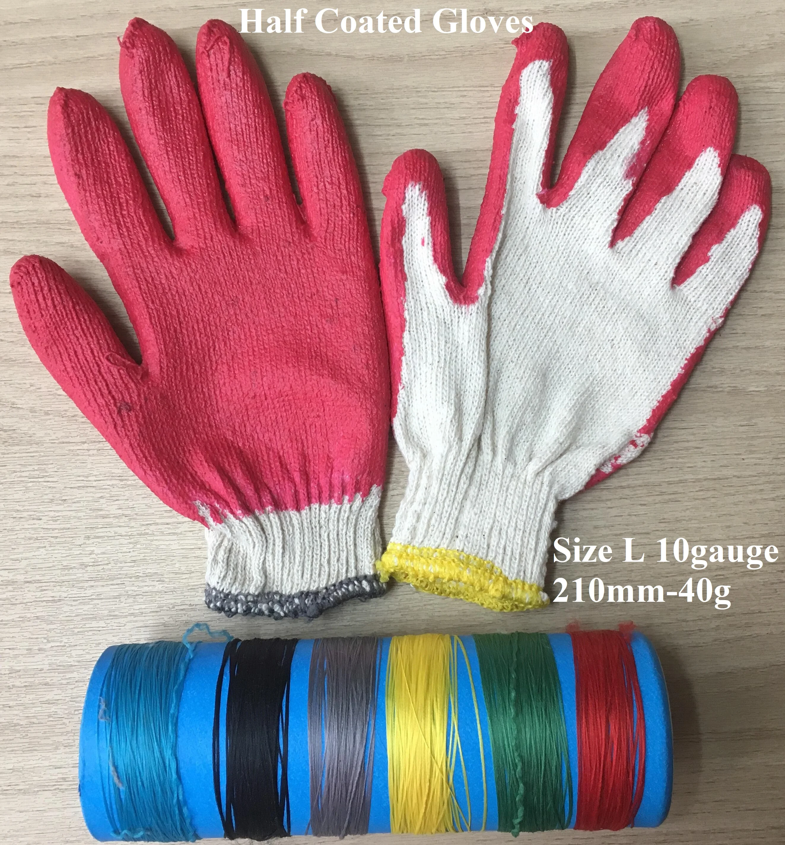 
High Quality Vietnamese Half Coated Gloves - Natural Latex Half Coated Cotton/Polyester Gloves 