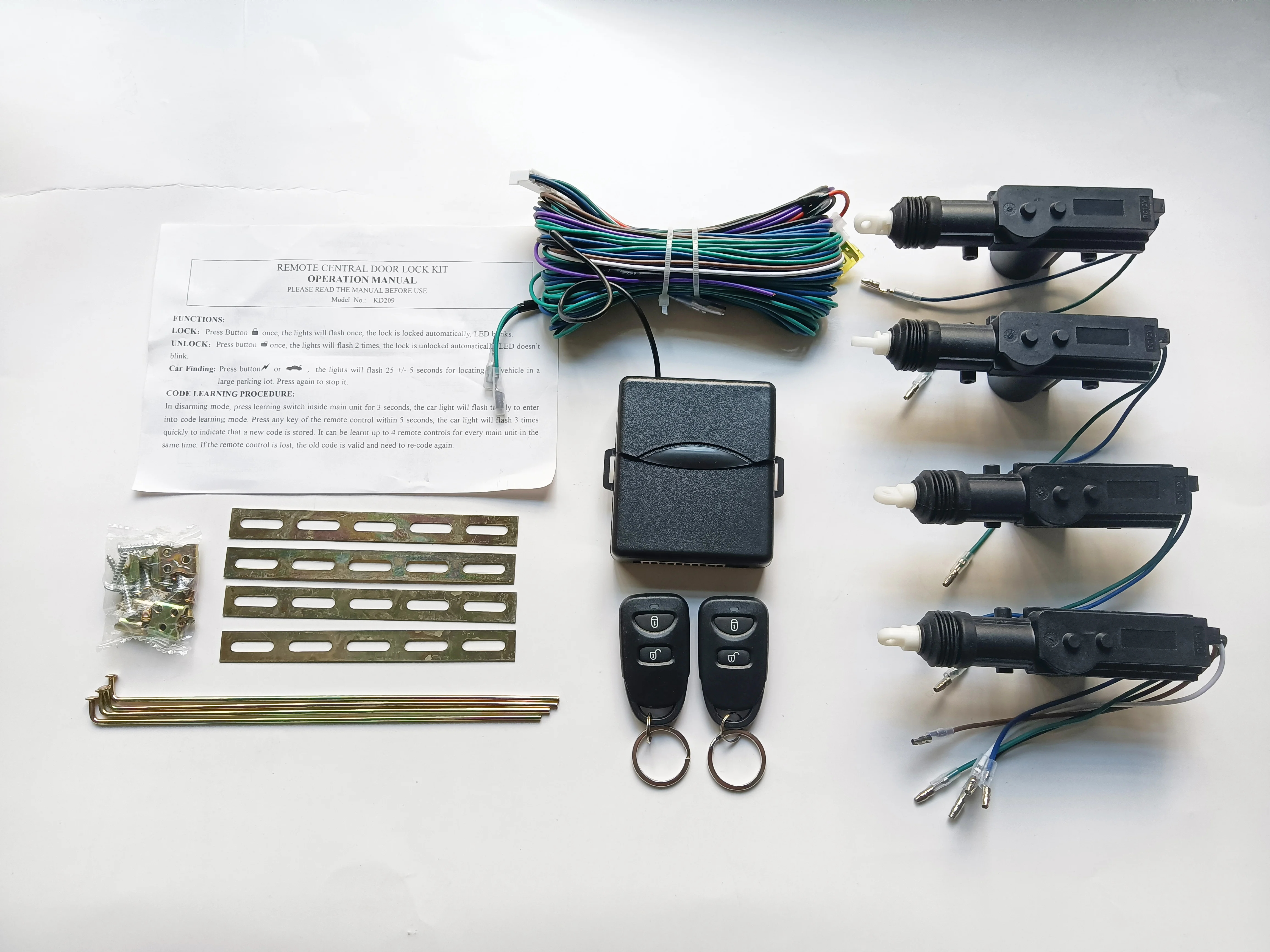 Popular wireless remote control lock unlock car door open kit center locking REMOTE CENTRAL DOOR LOCK KIT with actuators System