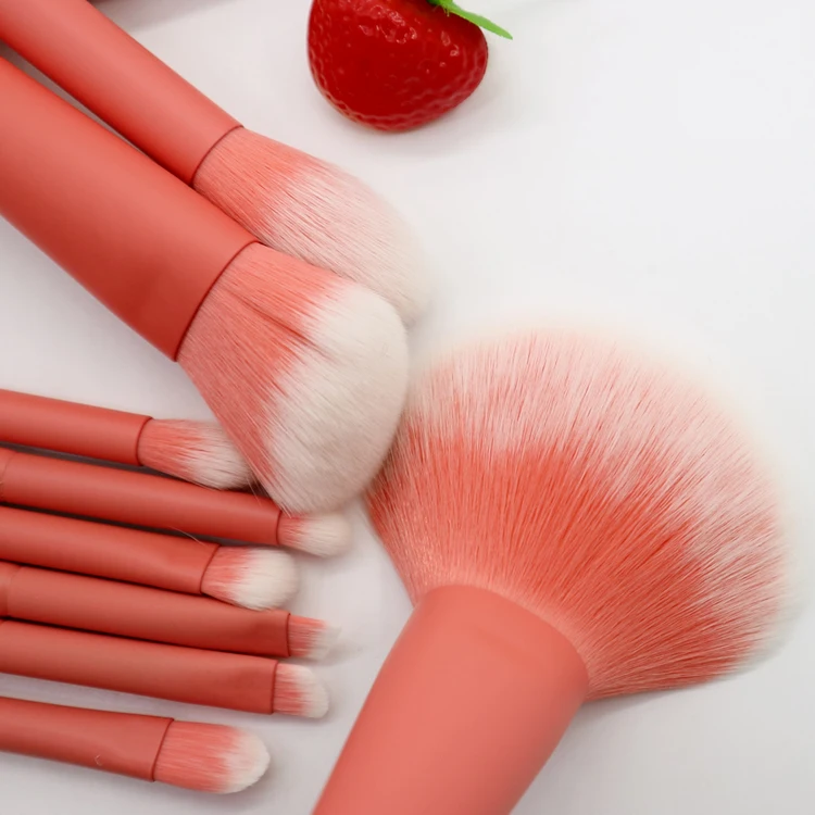
Custom Logo Professional 9pcs Synthetic Hair Make Up Brushes Private Label Blending Makeup Brush 