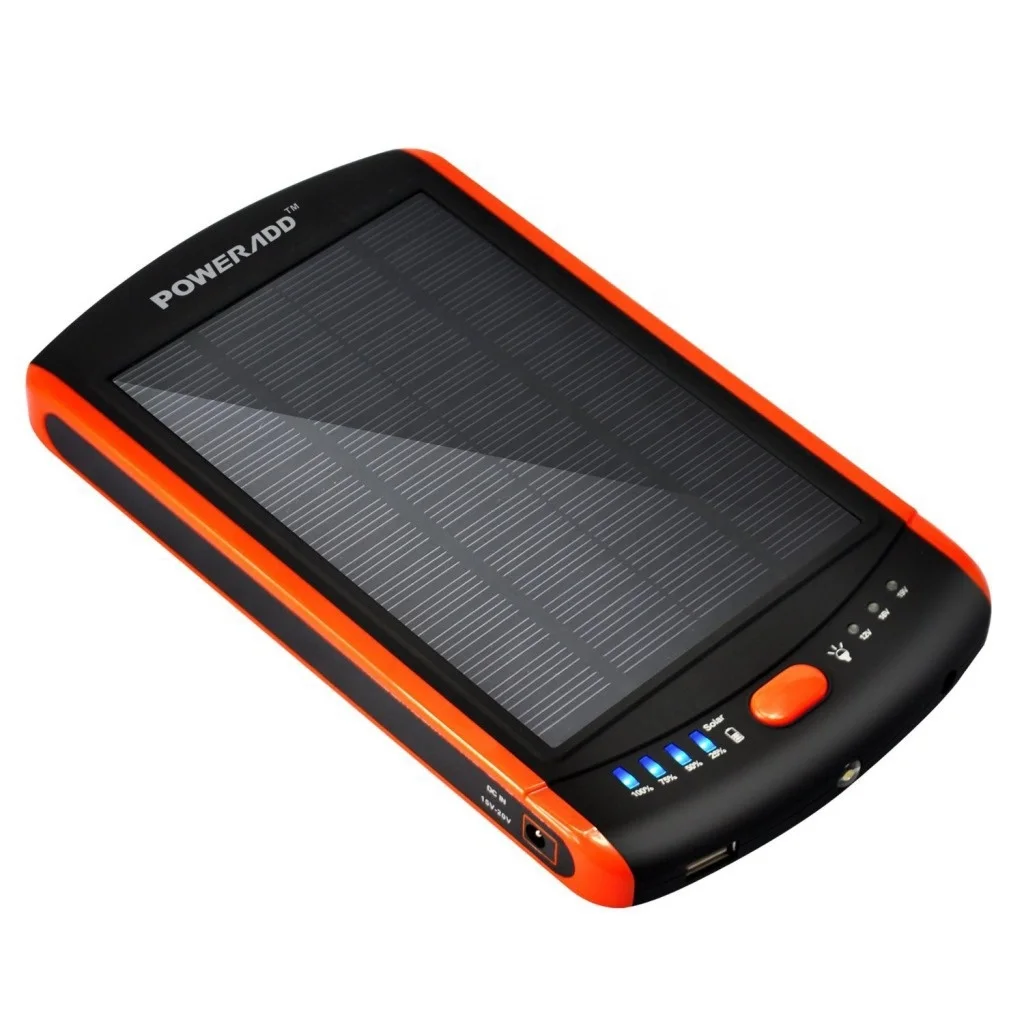 new products 19V DC output Solar Battery Backup 23000MAH Solar Panel Power Bank Customized Logo USB  Mobile PowerBANK