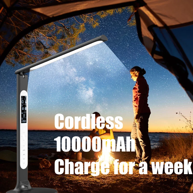 Multifunction rechargeable-table-lamp Exquisite appearance  portative hi-quality read study touchswitch home led table lamp