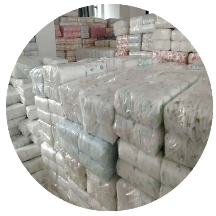 Quantity Free Samples Transparent Polybag Low Factory Price Fluff Pulp Rejected Ultra Dry Disposable Grade B Baby Diapers