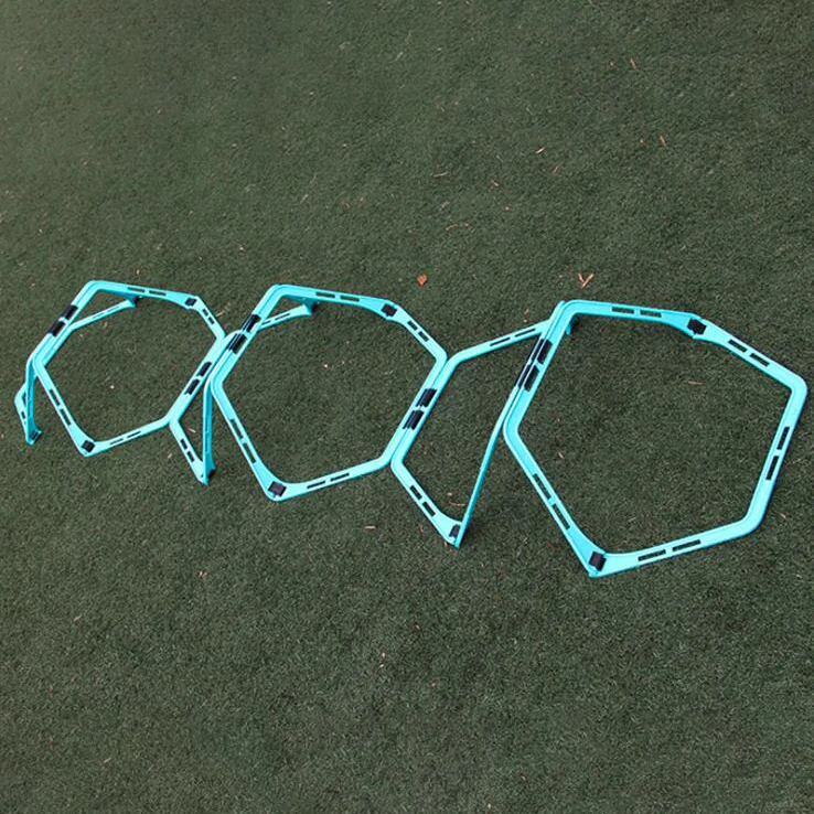 Outdoor Hexagonal Ladder Set Plyometric Hexagonel Speed Ring ladder for Agility Footwork Training