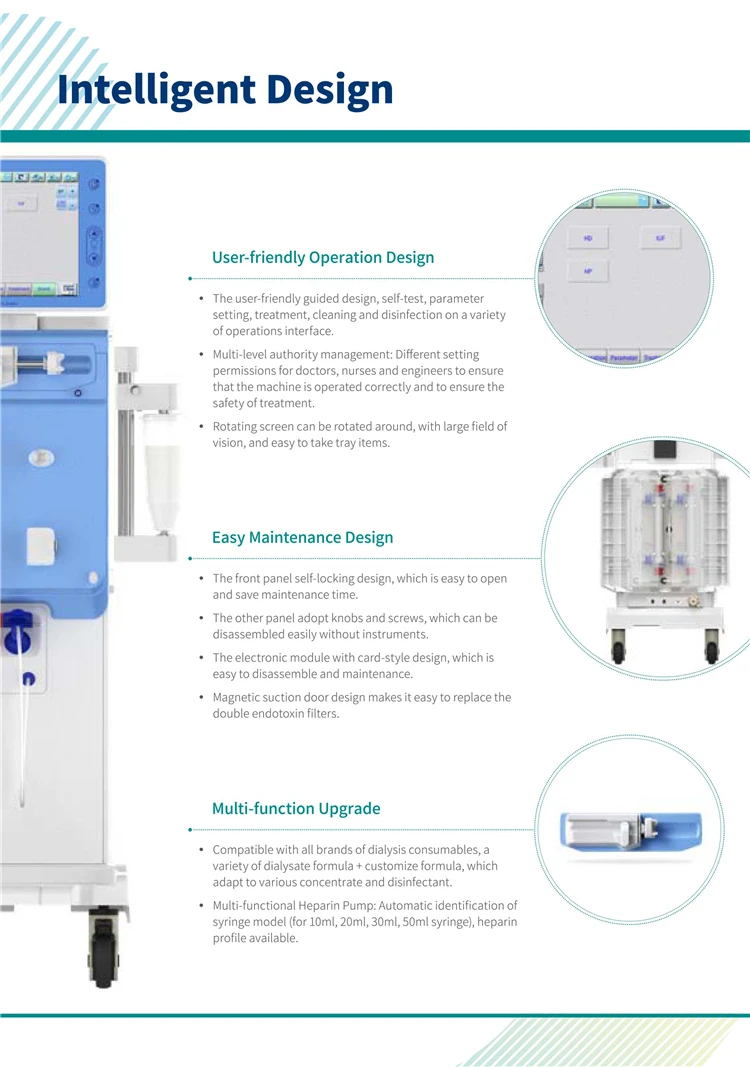 BT-DM01 hospital icu equipment medical patient dialysis chemodialysis machine cost blood kidney kidney dialysis machine