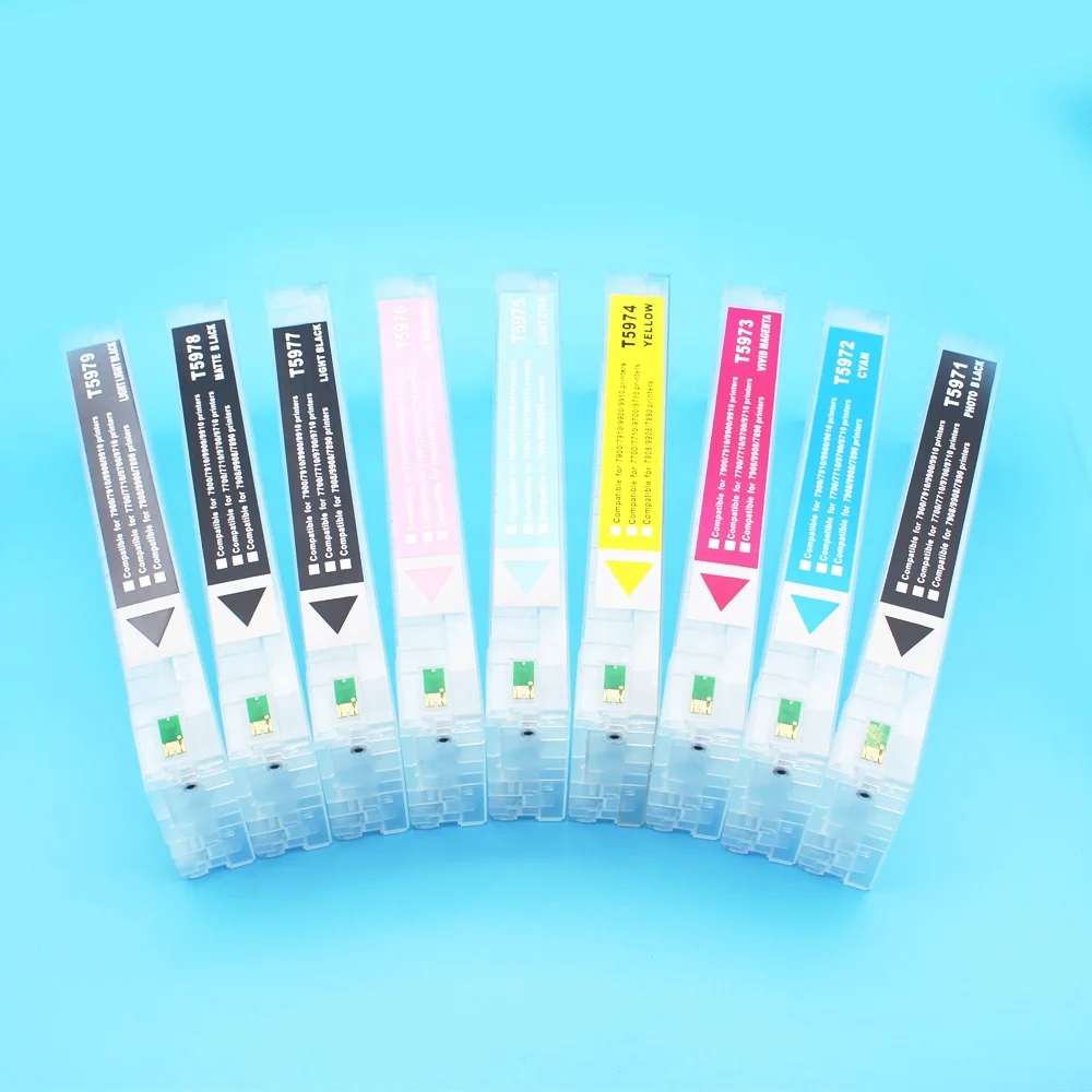 Многоразовый картридж с переустановкой микросхемы для EPSON Stylus Pro 7890 9890 7908 9908 принтера чернильный мешок внутри
