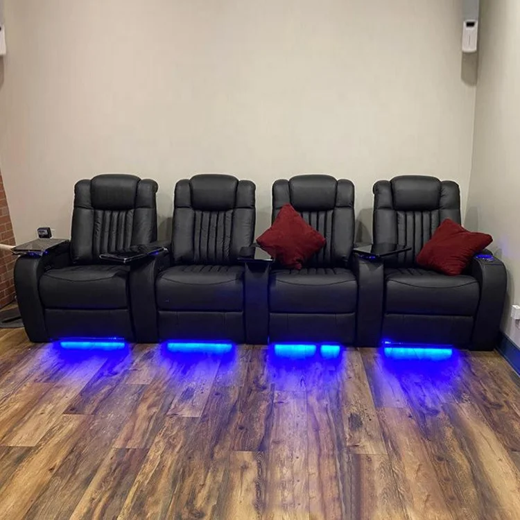 luxury electric cinema seat leather recliner home cinema chair theater seat