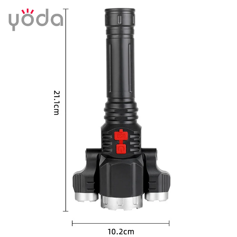 ABS plastic usb rechargeable triple led low price led flashlight for emergency use