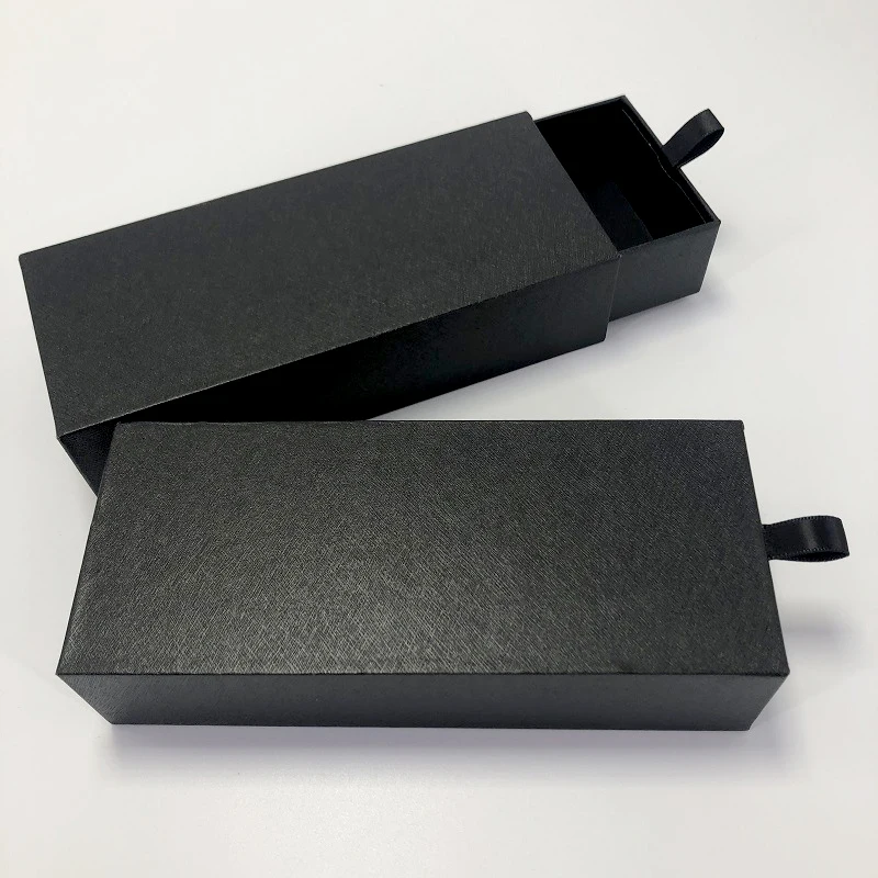 High Quality Hot Foil Stamping Logo Cardboard Sliding Drawer Box For Sunglass  Box Shipping
