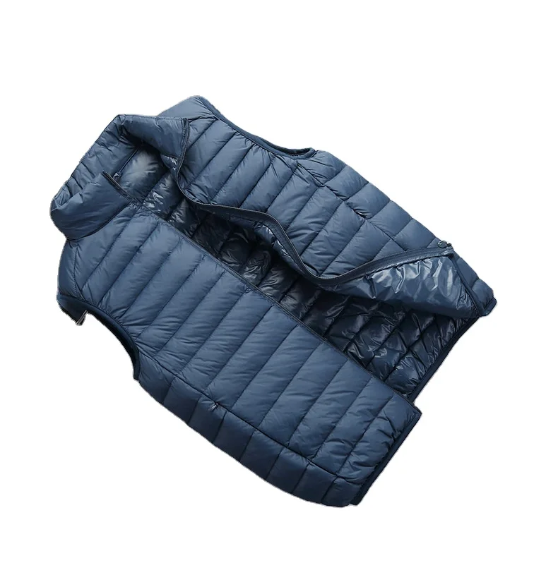 Custom logo  Winter Fashionable Half Sleeved Winter Warm Lightweight Men Puffer Jacket