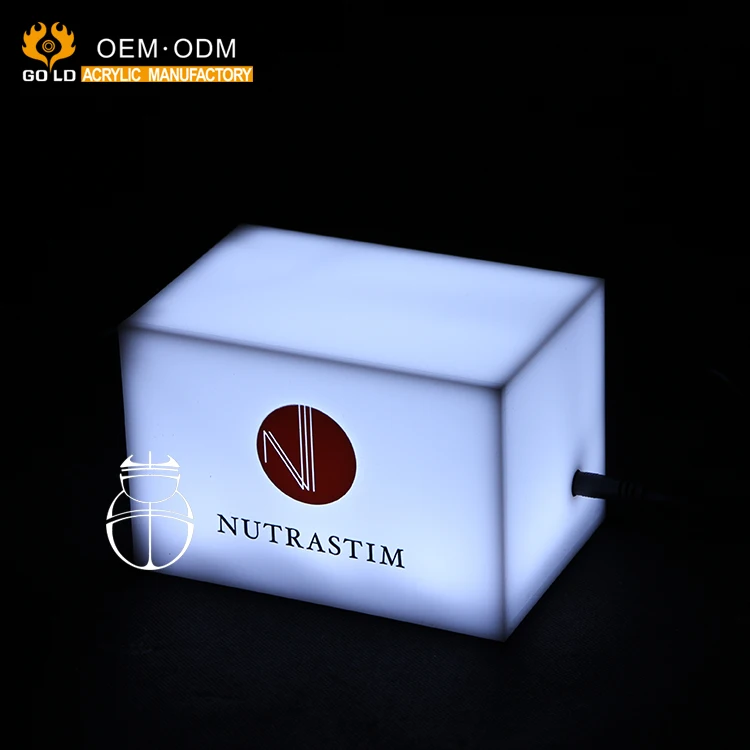 Free Design Custom Printing Fashion Style Led Acrylic Slim Light Box 3d Lamp Acrylic Usb Led Night