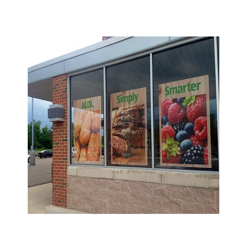 Window  Hair Salon shop and Spa Business  perforated vinyl sticker graphics printing