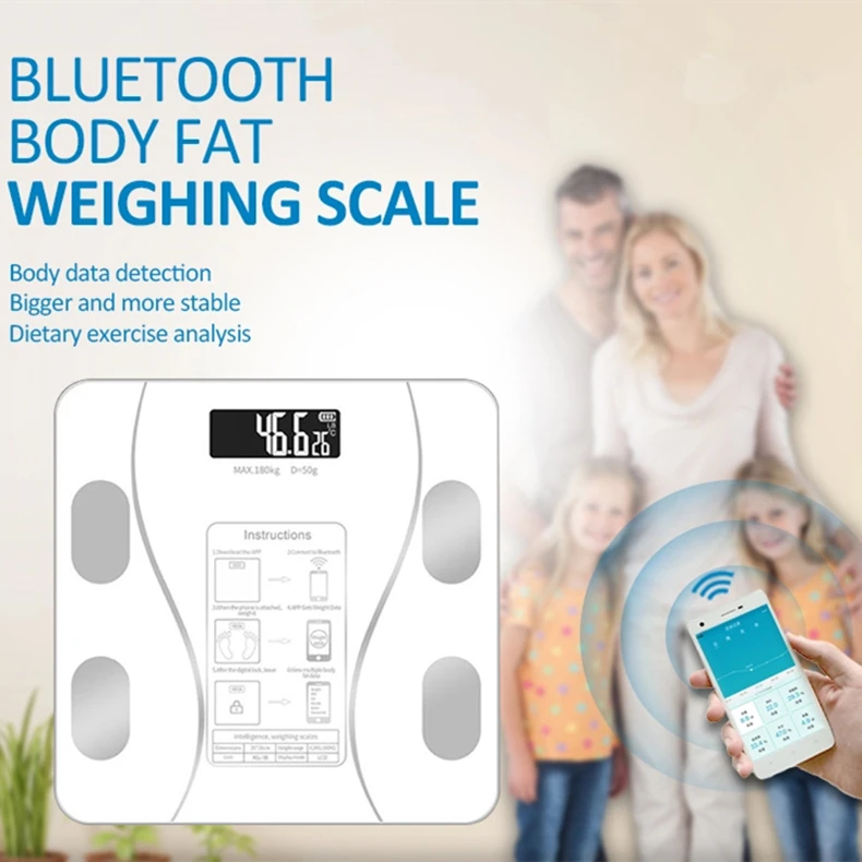 Highly Accurate Digital Led Display 11 Inch Cheap Price Scales For Body Fat BMI Analysis