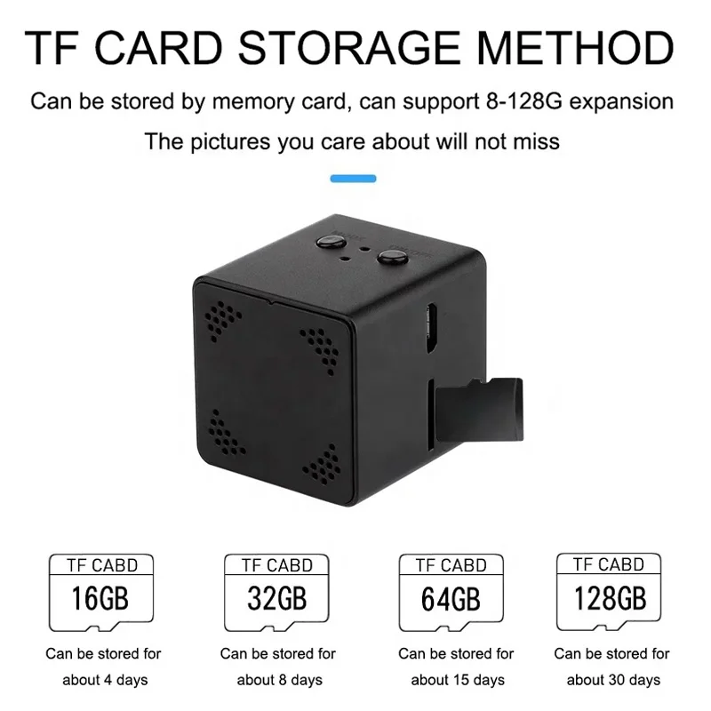 Wireless Wifi HD 1080P Camcorder Night Vision Motion Detection Built in Battery Portable Small Mini CCTV IP Camera