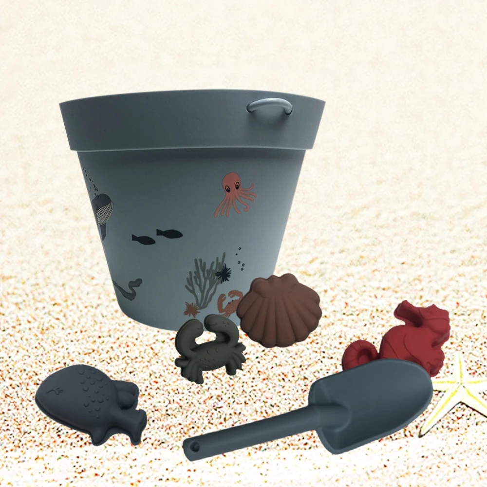 MHC Educational Soft Silicone Beach Castle Toy Set Summer Outdoor Game Toys for Kids & Babies Miniature Beach & Sand Scene