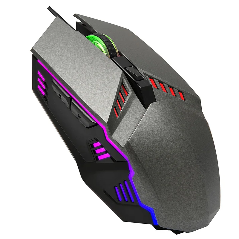 Gaming Wired Mouse 6Button Adjustable DPI RGB Backlight to Most Popular Game Ergonomic Mouse