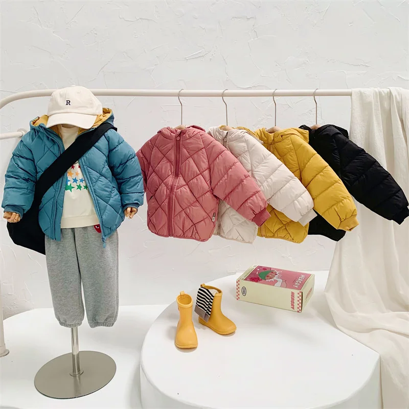 2023 baby girl winter coats and jackets Cotton Clothes Boys Girls Cotton plush baby warm cotton jackets