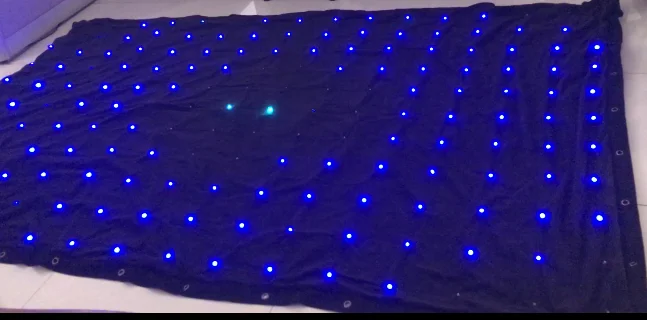 LED Star Video Cloth DMX512 Sound Control DJ Light Led Star Cloth Wedding Events Party Backdrop