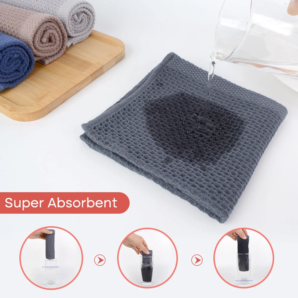 Toallas De Cocina Serviette De Cuisine Cotton Hand Kitchen Towels Cotton Dish Cloths Waffle Kitchen Dish Towels Set For Kitchen