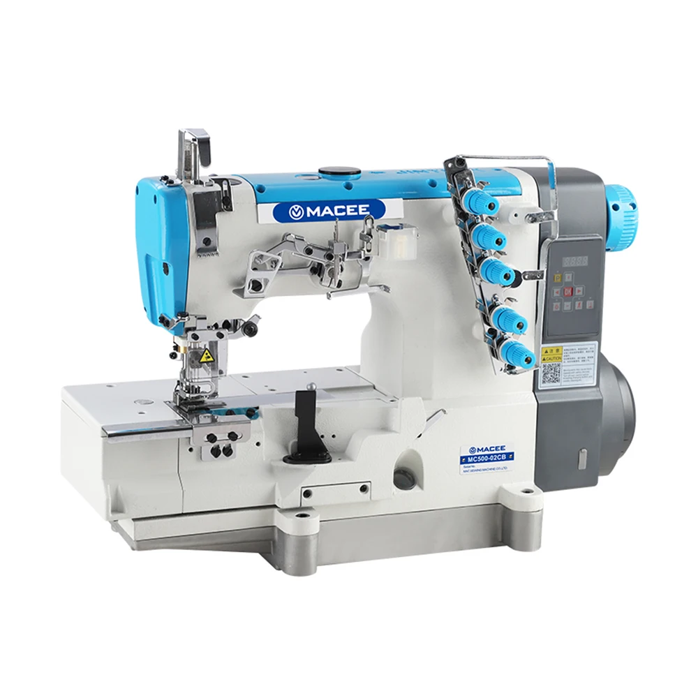MC 500-02DS 3 needle 5 thread high speed flatbed interlock sewing machine industrial in china