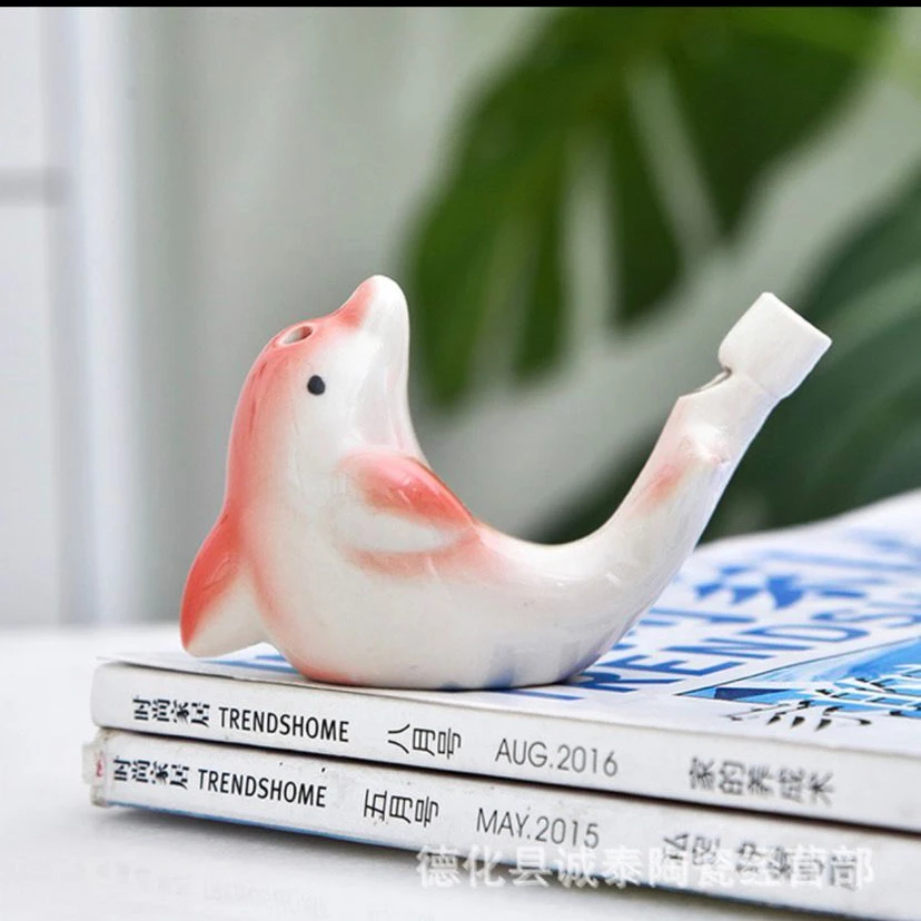 Promotion Whistle Dolphin Crafts Lanyard Bird Water Whistle Custom
