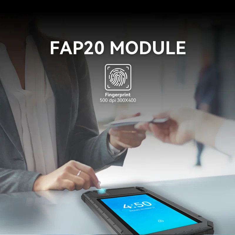 HUGEROCK B81 Rug Android Tablet PC administration election tablets integrated lock middle scanner finger code handle reader