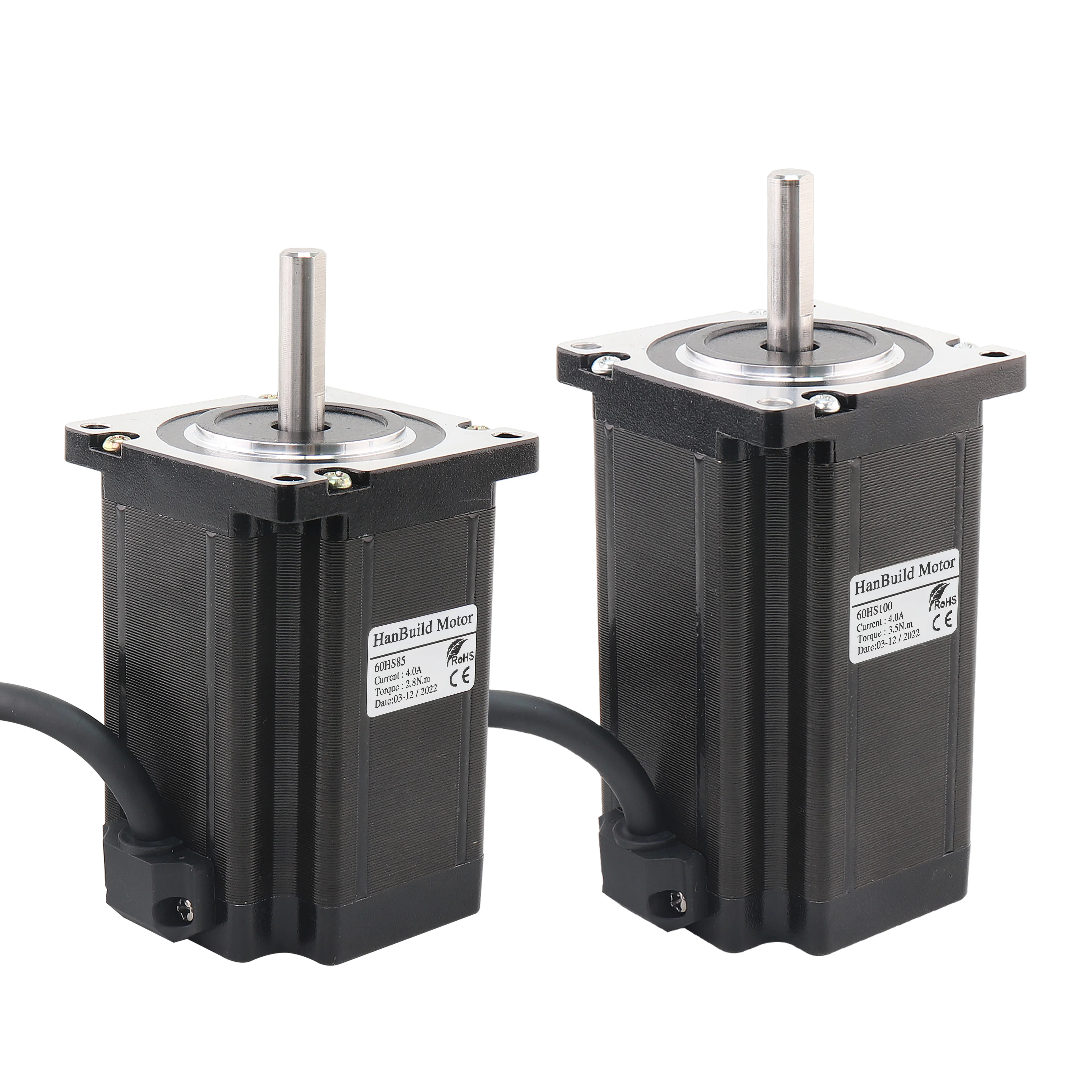 Hanbuild 60 шаговый двигатель 60HS85 100 Диаметр вала 8 мм 4 провода 4.0A подходит для гравировальный станок с ЧПУ Nema24 шаговый двигатель 24V