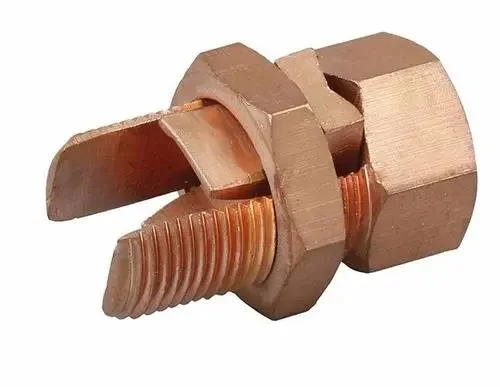 Copper split bolt of lightning protection