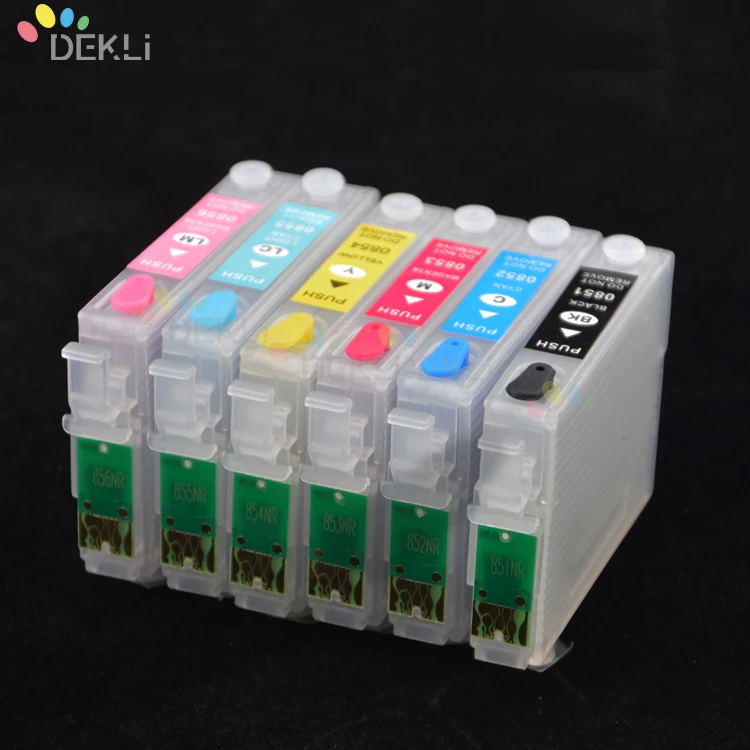 T0801 T0802 T0803 T0804 T0805 T0806  Refillable ink cartridge for Epson T0801-T0806 ciss kit Cartridge with Auto Reset chip